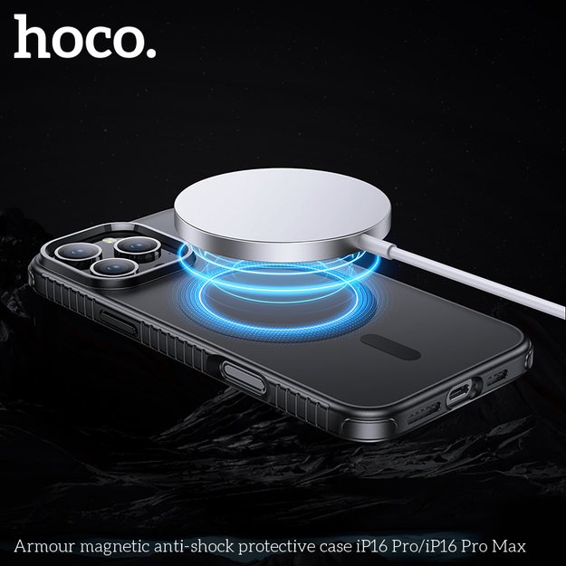 HOCO Armour magnetinis apsauginis dėklas telefonui iPhone 16 pro