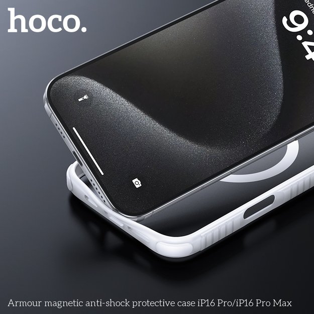 HOCO Armour magnetinis apsauginis dėklas telefonui iPhone 16 pro