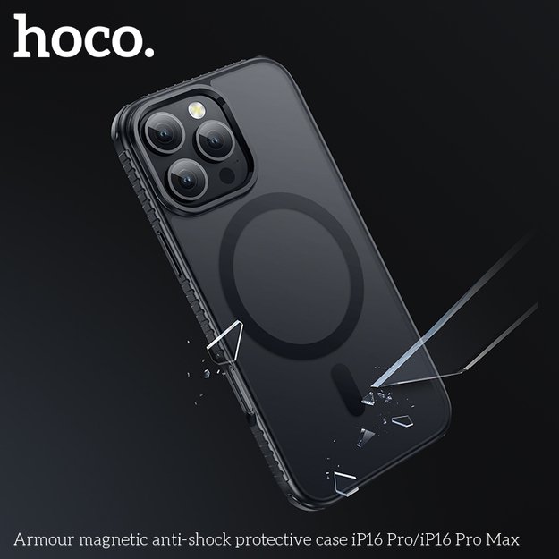 HOCO Armour magnetinis apsauginis dėklas telefonui iPhone 16 pro