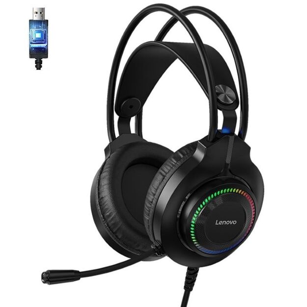 LENOVO G20B USB 7.1 Surround žaidimų ausinės