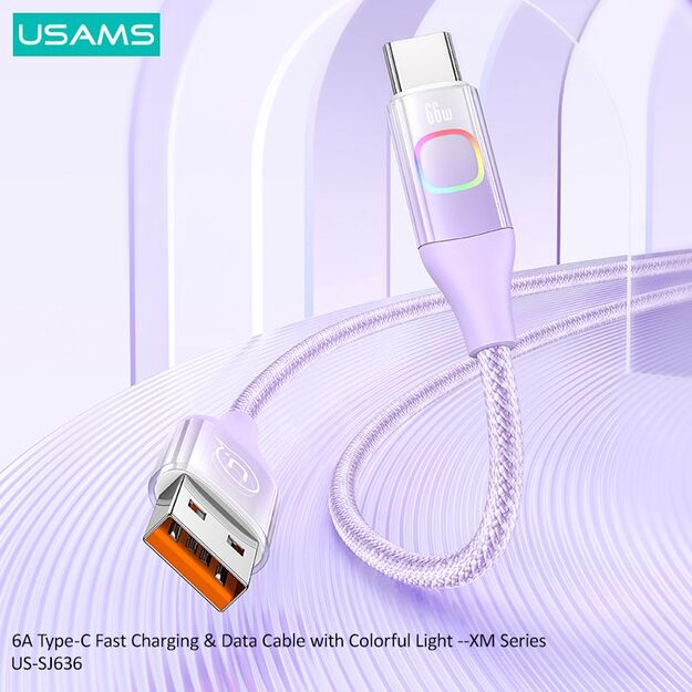 USAMS XM Series 6A USB to type-C 1.2M